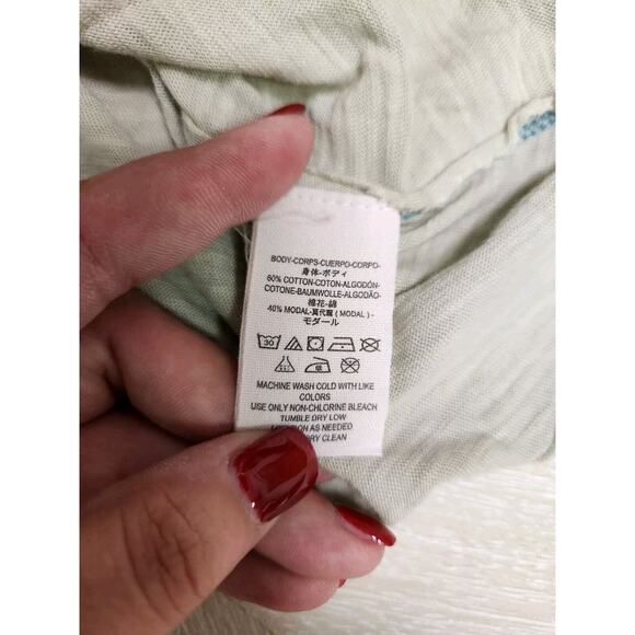 FREE PEOPLE One Shoulder Sexy Coraline Mint Top Women Blouse Casual Top Medium - Picture 5 of 6